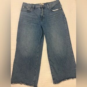 Madewell Classic Blue Wide Leg Jeans